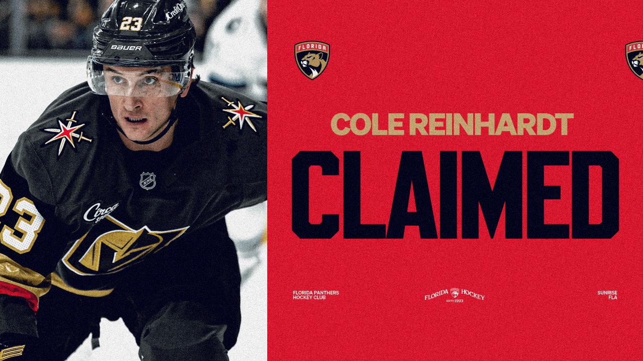 Florida Panthers Claim Forward Cole Reinhardt Off Waivers