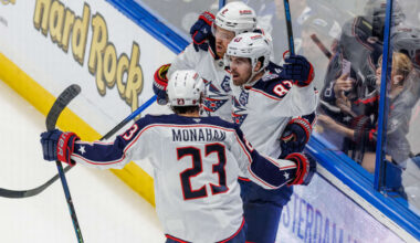 Garland scores twice again, Blue Jackets defeat Lightning to extend point streak to 7