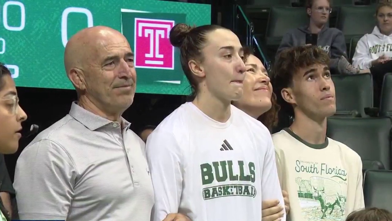 USF women's basketball player celebrates four years