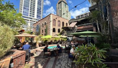 The exterior of a restaurant