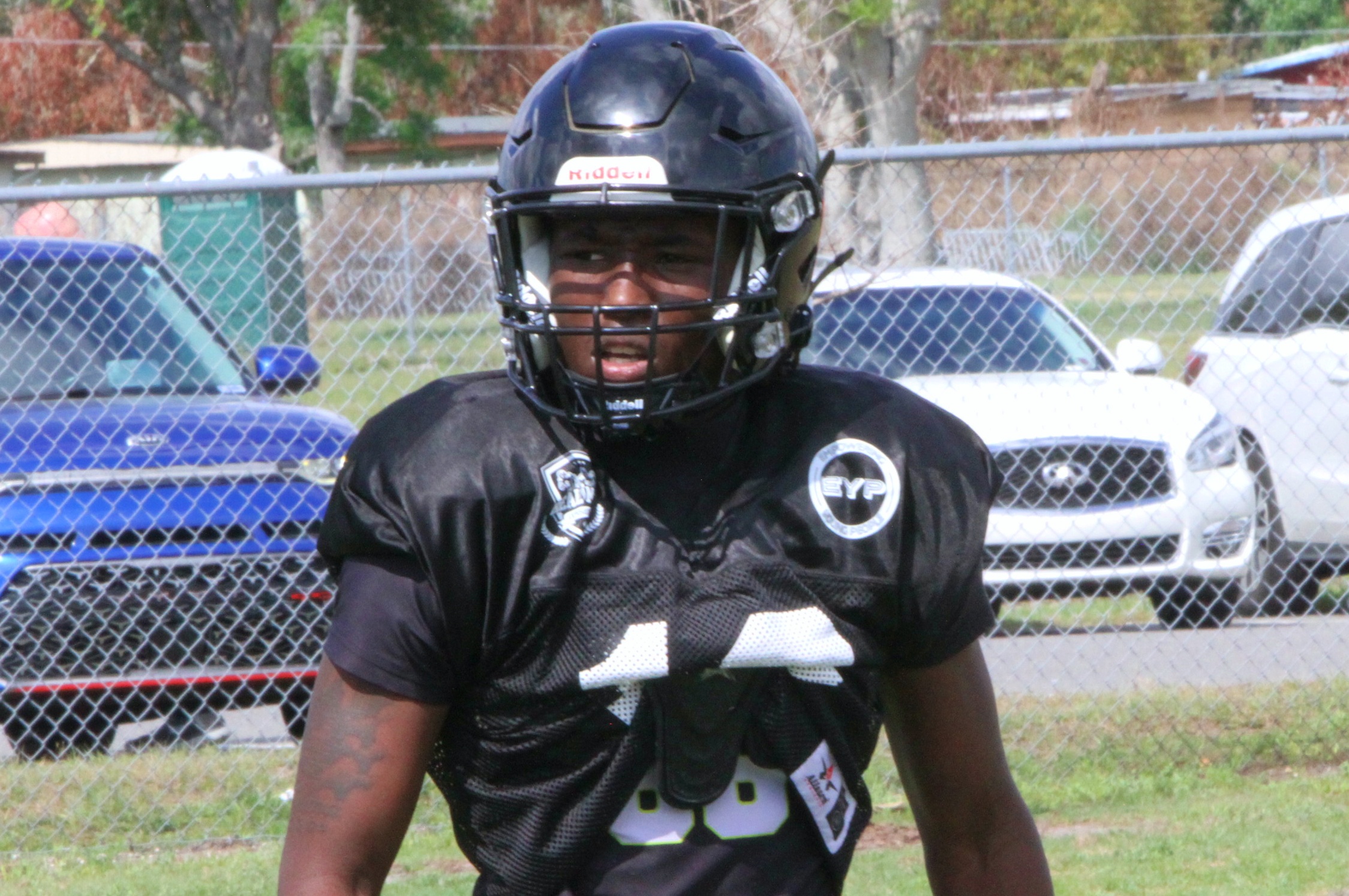 Ocoee 2027 defensive back Reginald Taylor at the Real McCoy...