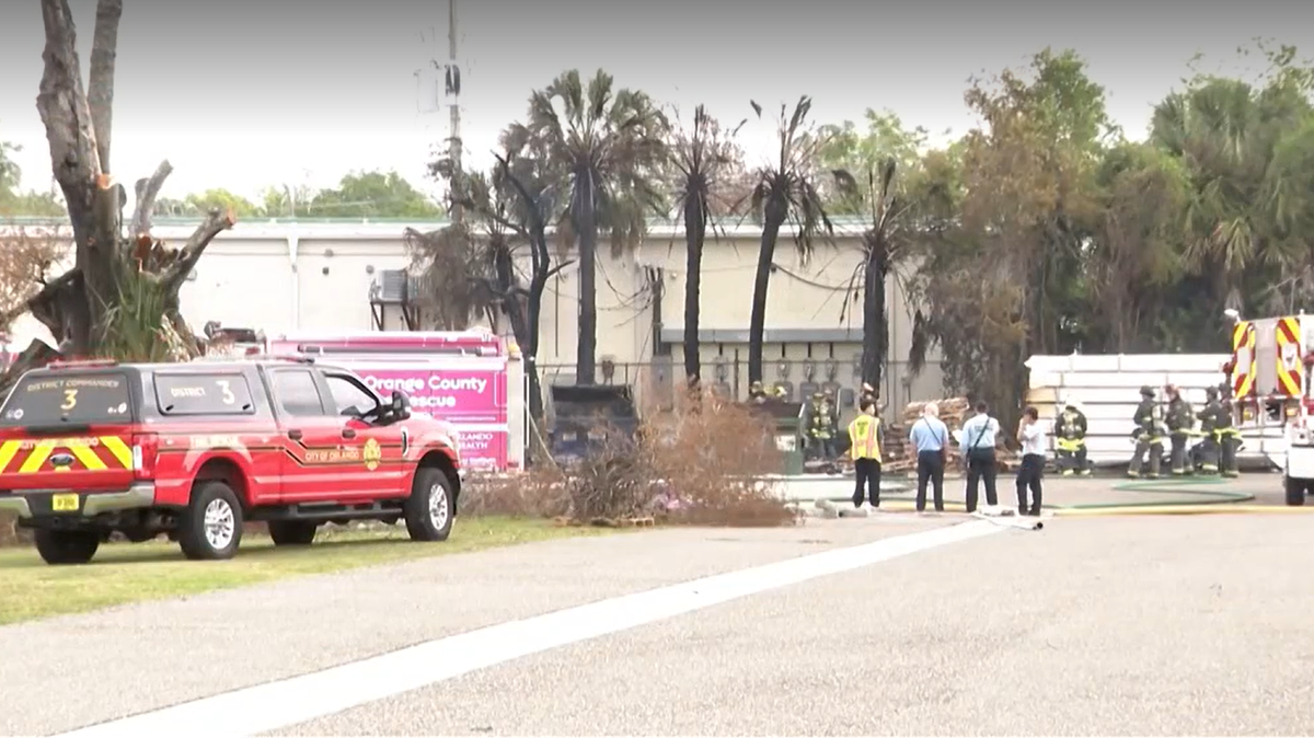 Orlando firefighters contain dumpster fire with exposure to nearby structure's electrical