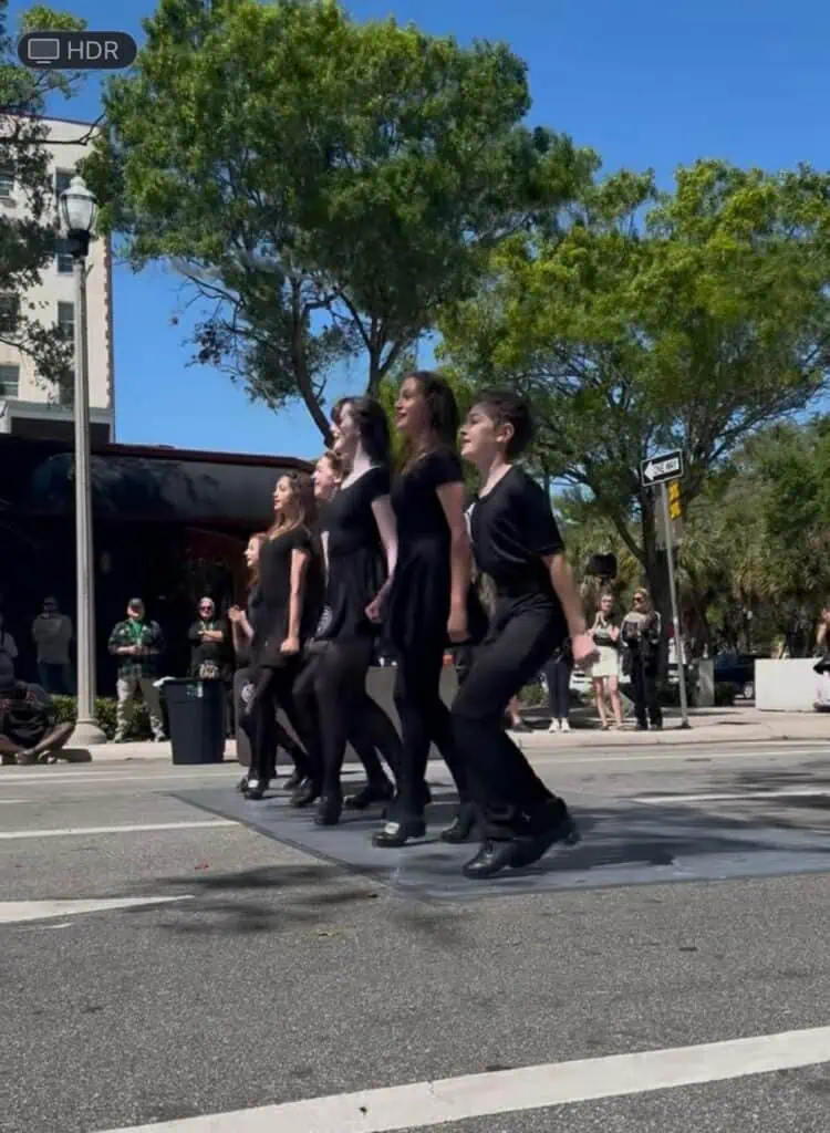 People at a St. Patrick's Day party