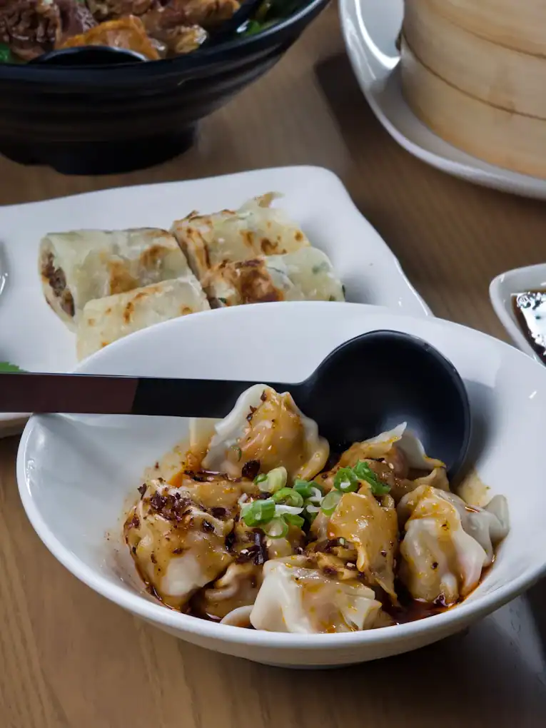 Plates of food at a restaurant