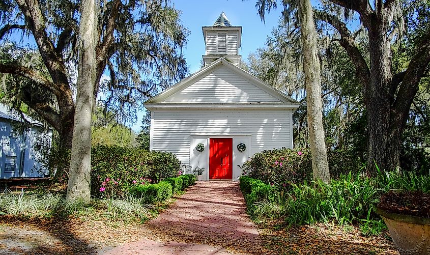 Micanopy Baptist Church in Micanopy, Florida.