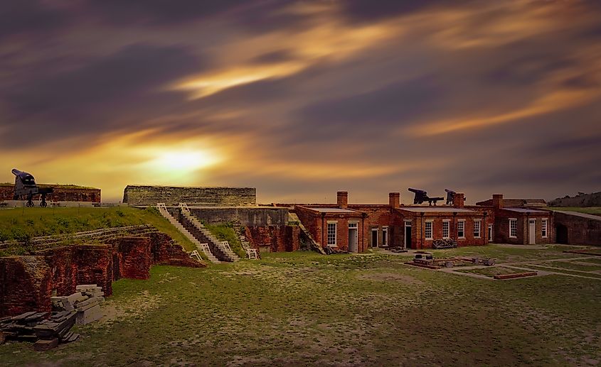 Fort Clinch at Fernandina Beach, Florida.