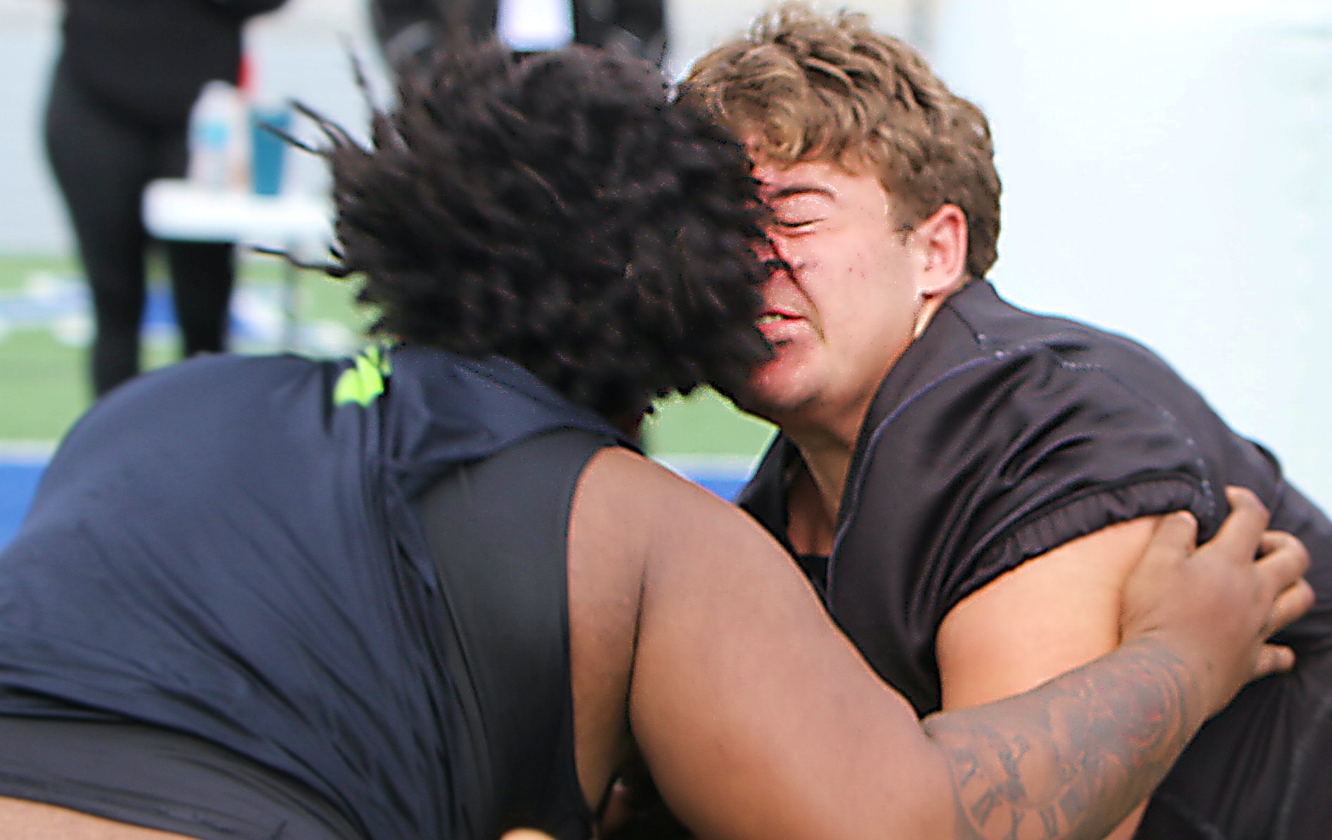 Lake Mary 2027 offensive lineman Slade Wittstock at the 2026...