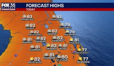 Orlando weather: Bright skies, warm temps to kickoff the weekend