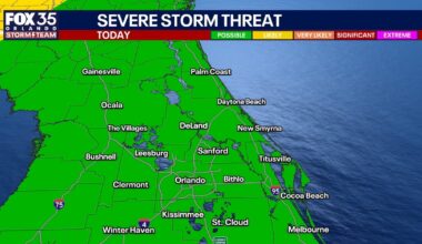 Orlando weather: Storm team alert Monday as cold front brings widespread storms