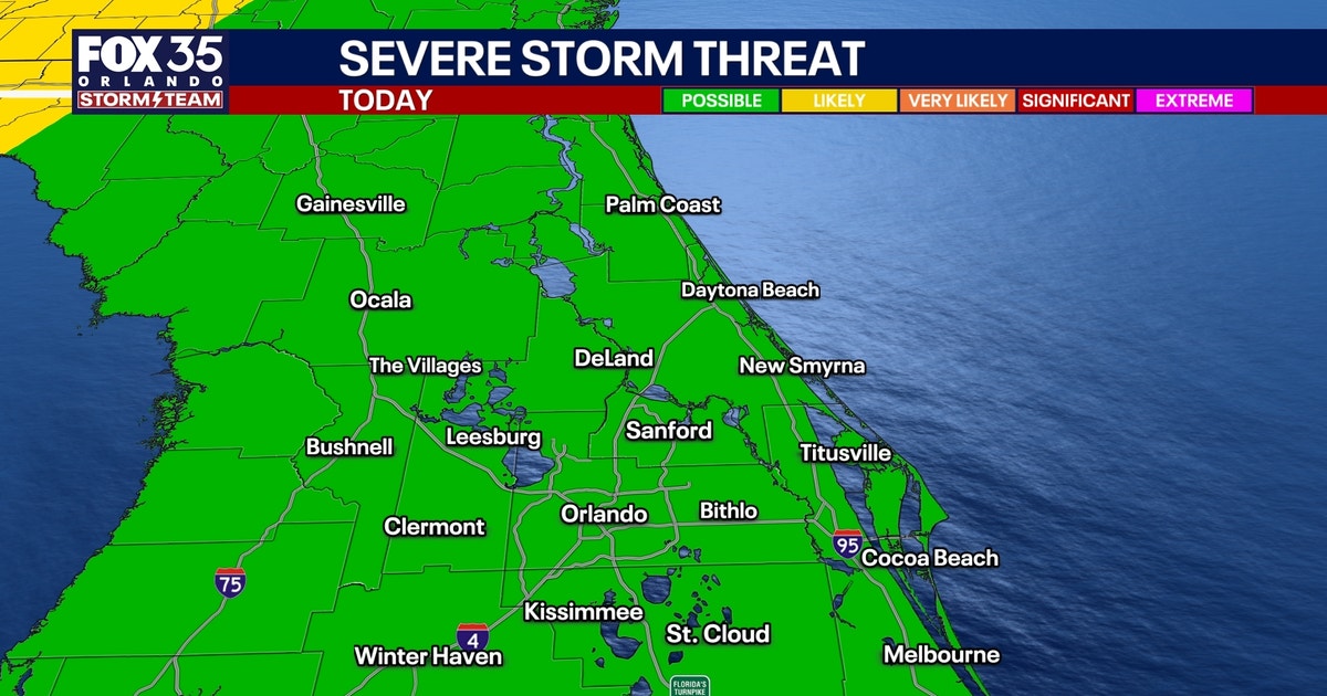 Orlando weather: Storm team alert Monday as cold front brings widespread storms