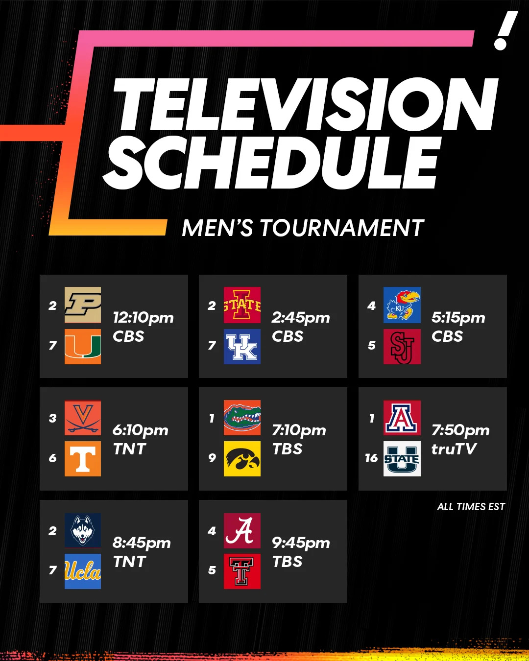 Sunday TV schedule (Taylar Sievert/Yahoo Sports)