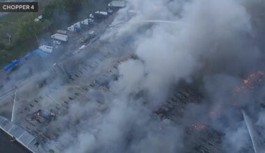 More than 200 firefighters battle massive warehouse fire in Miami-Dade that could burn for days, officials say