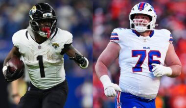 Saints signing ex-Jaguars RB Travis Etienne, ex-Bills OL David Edwards
