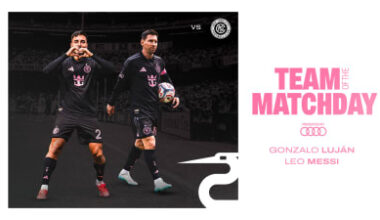 Messi and Luján Named to MLS Team of the Matchday