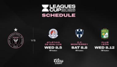 Inter Miami CF’s Leagues Cup 2026 Phase One Schedule Announced