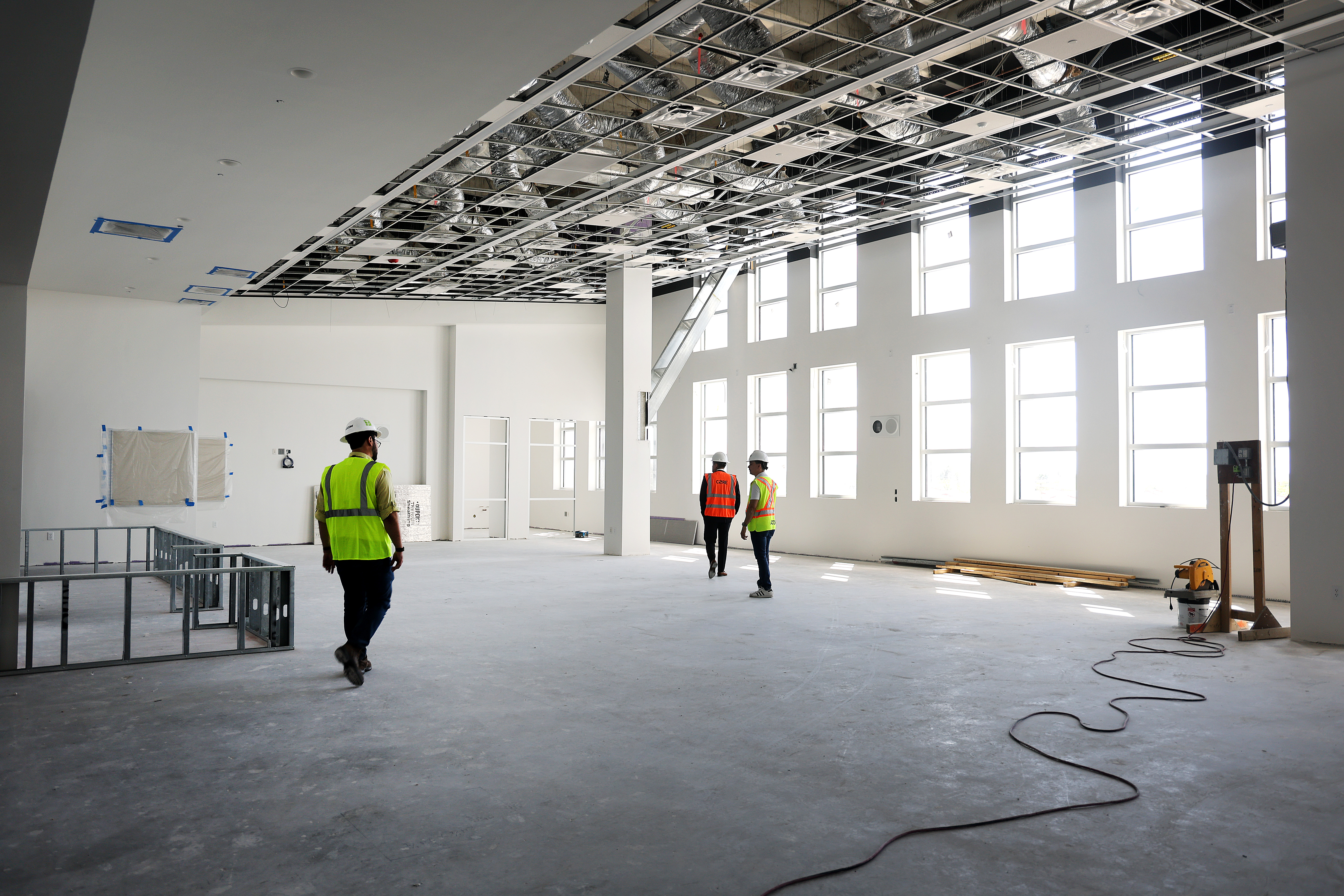 The multi-media room at James S. Rickards Middle School in...