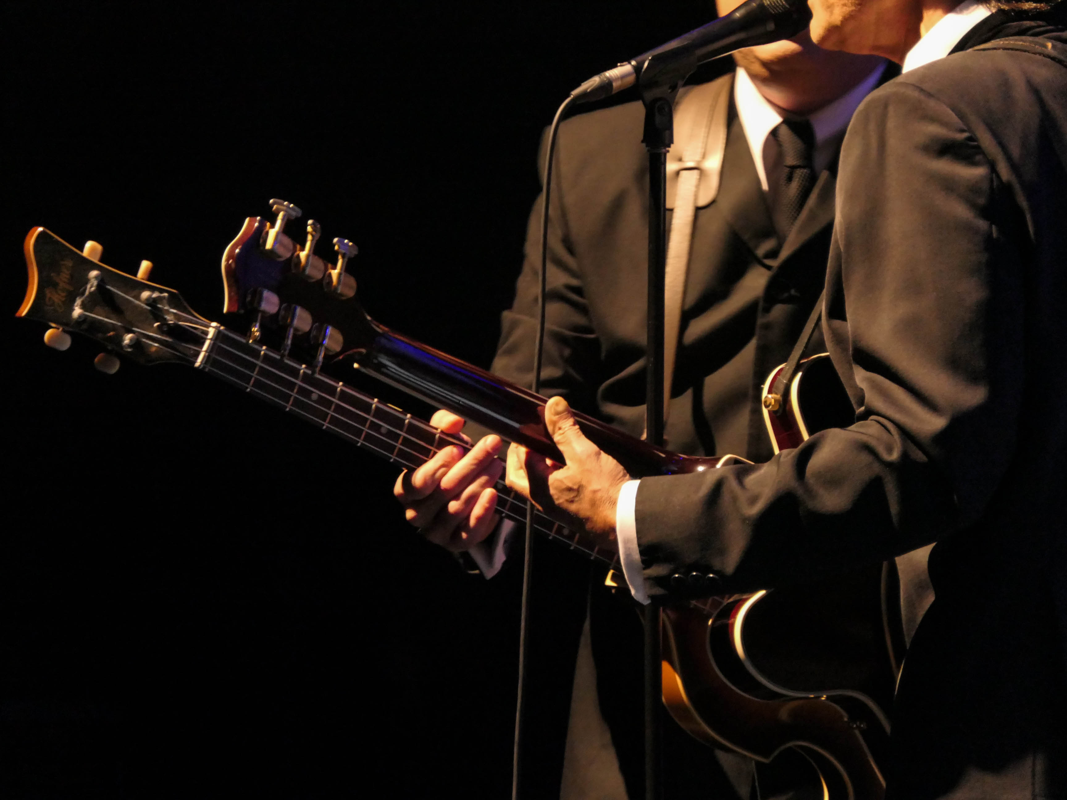 Abbey Road, portraying the Beatles, performs during the 