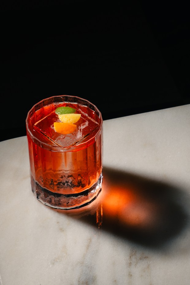 ViceVersa's Negroni is among 23 cocktails, spritzes, digestifs, wines and mocktails offered at the lobby bar at Four Seasons Hotel and Residences Fort Lauderdale. (Four Seasons Hotel and Residences Fort Lauderdale / Courtesy)