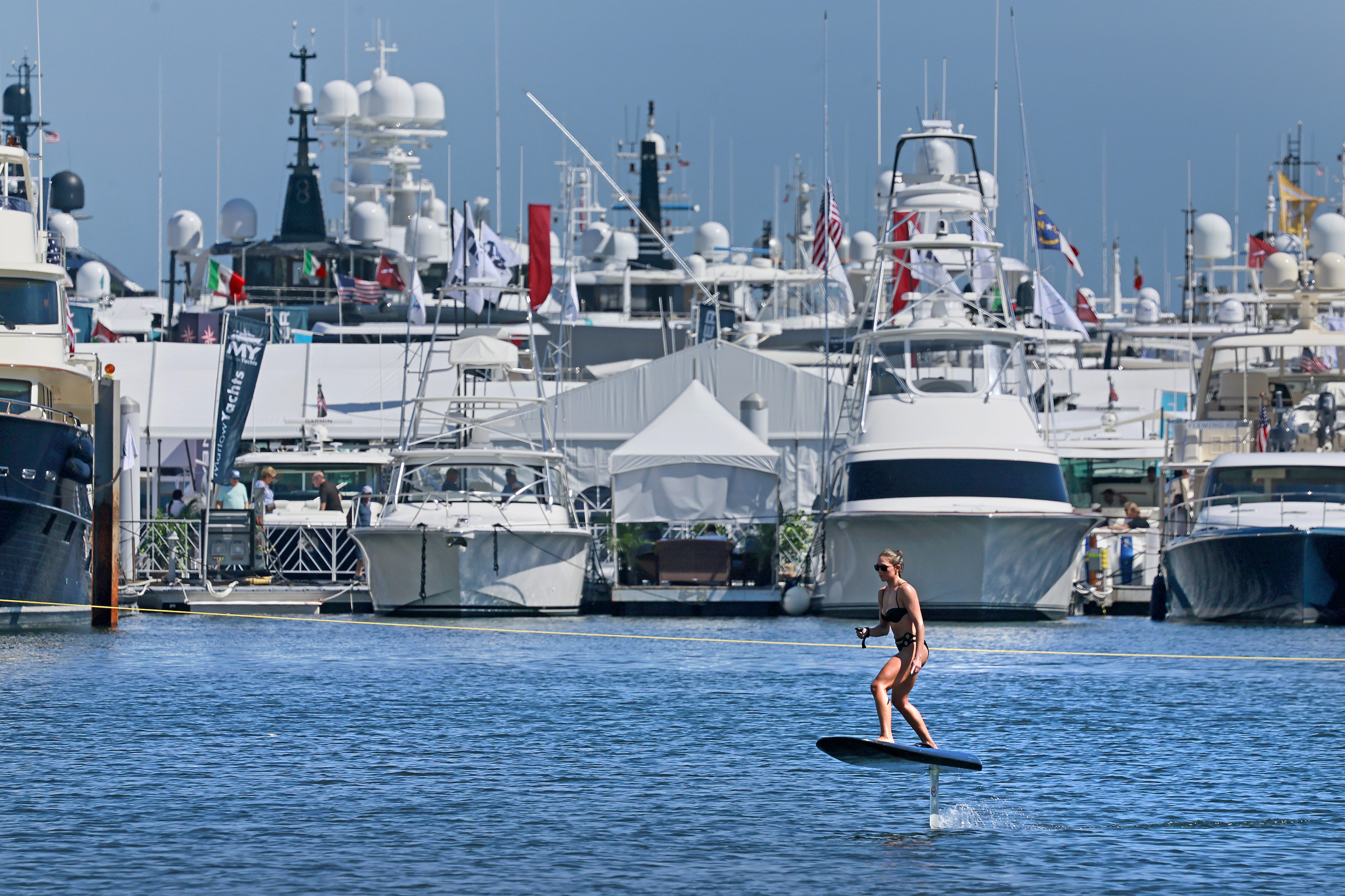 The 43rd Palm Beach International Boat Show is in full swing on Thursday, March 20, 2025. The 5 day show runs through March 23. (Mike Stocker/South Florida Sun Sentinel)