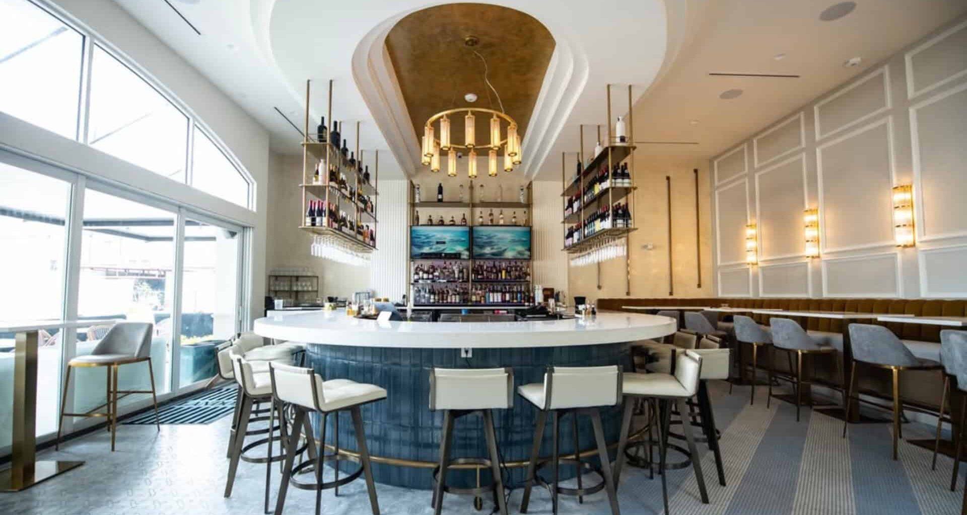 The interior of a restaurant