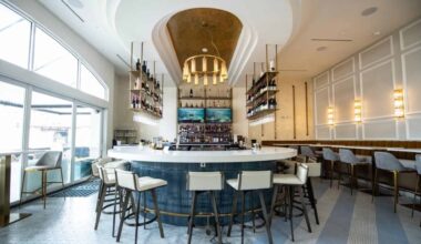 The interior of a restaurant