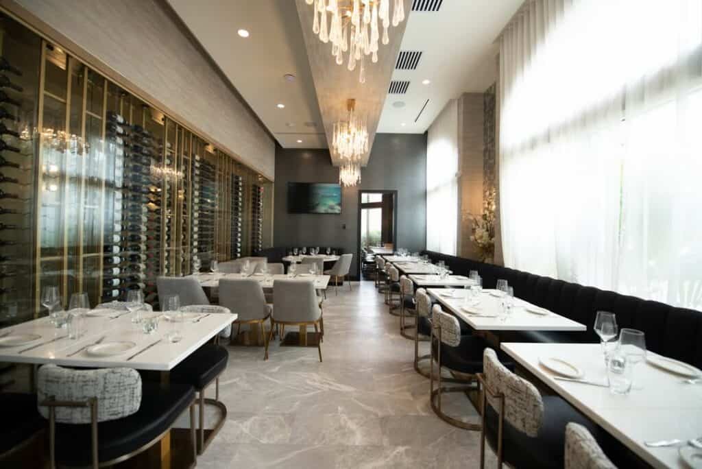 The interior of a restaurant