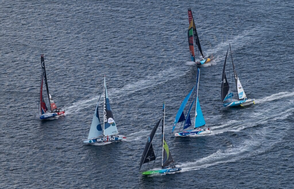 Sailboats on the water