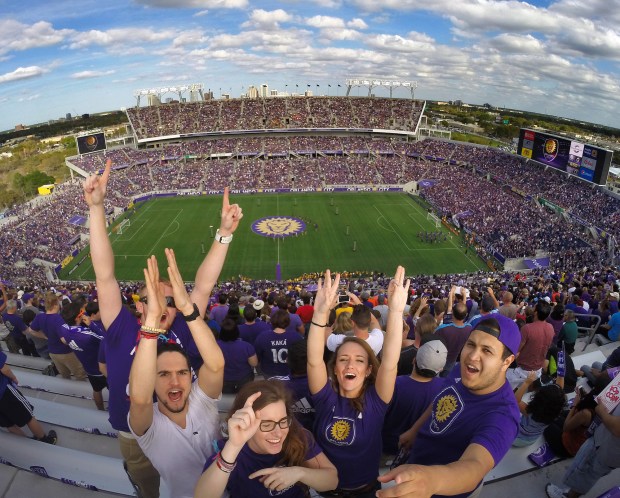 More than 62,000 soccer-hungry fans packed a sold-out Citrus Bowl on March 8, 2015for Orlando City's first Major League Soccer match against fellow expansion team NYCFC. (Orlando Sentinel file)