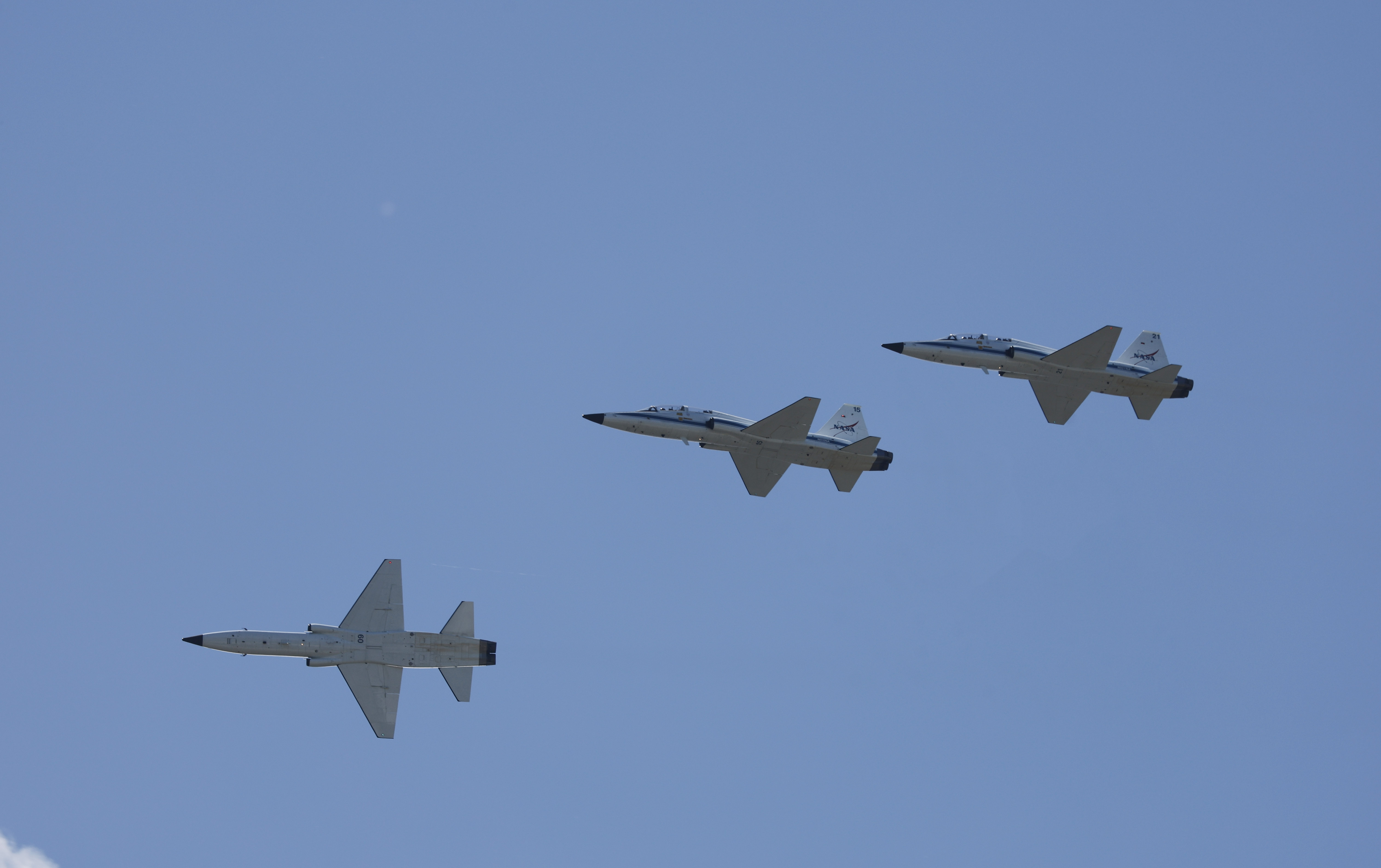 The Artemis II crew does a fly-by as they arrive...