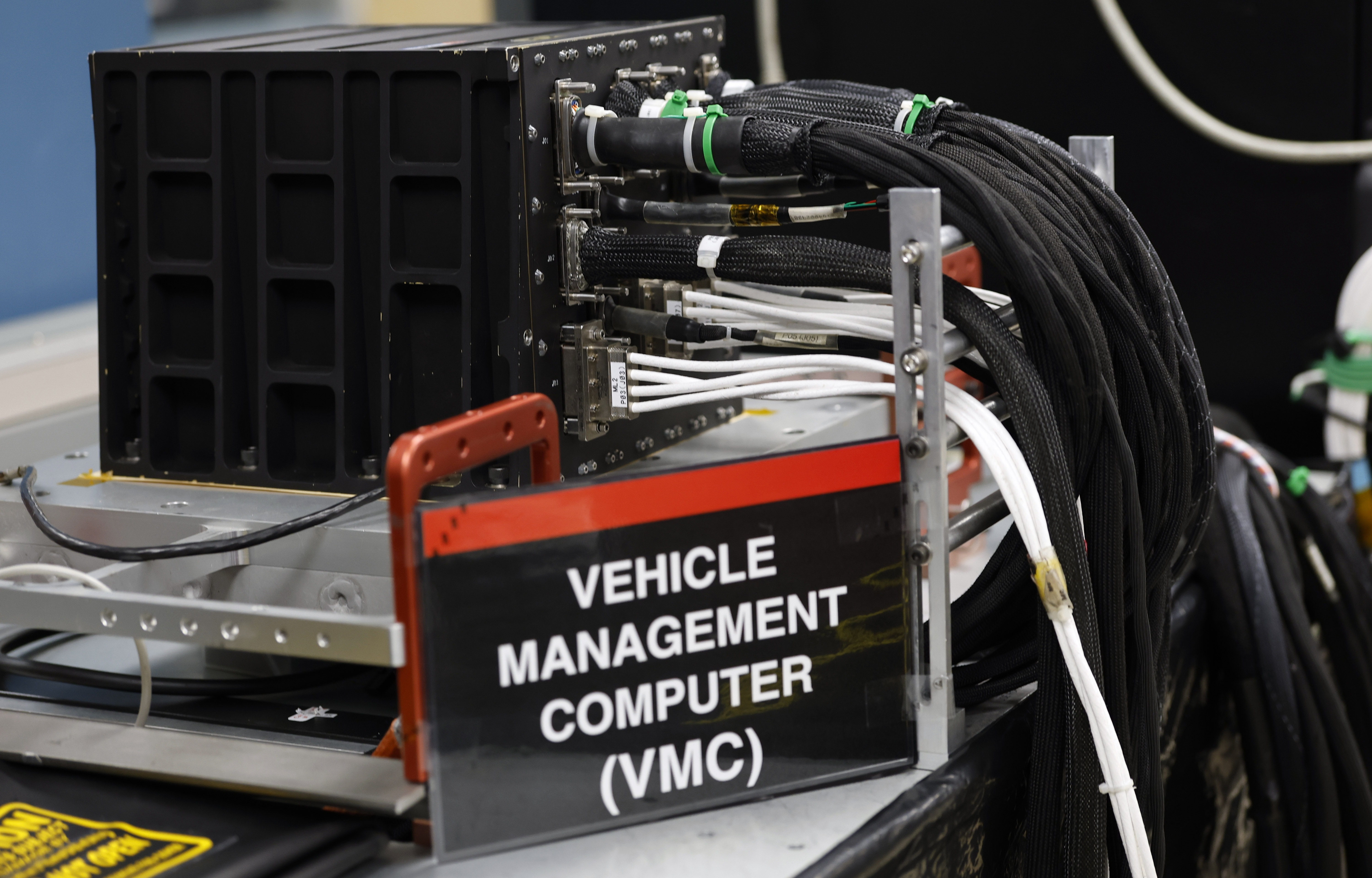 Vehicle management computer during a tour of the Honeywell Aerospace...