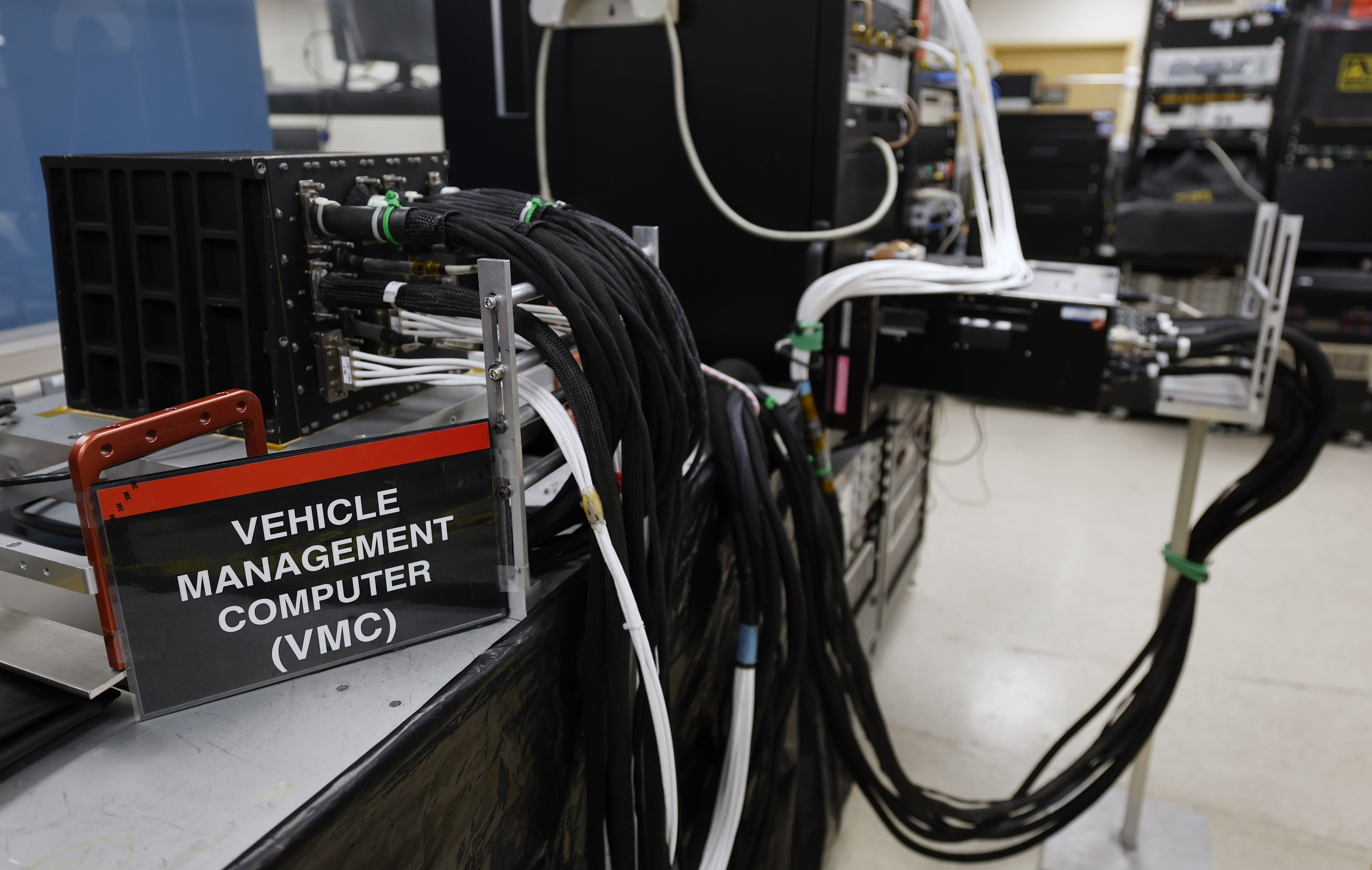 Vehicle management computer during a tour of the Honeywell Aerospace...