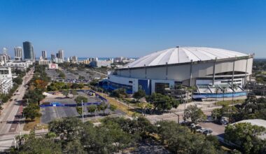 The City of St. Petersburg released photos of Tropicana Field after the roof was repaired after being damaged during Hurricane Milton. (Courtesy: City of St. Petersburg)