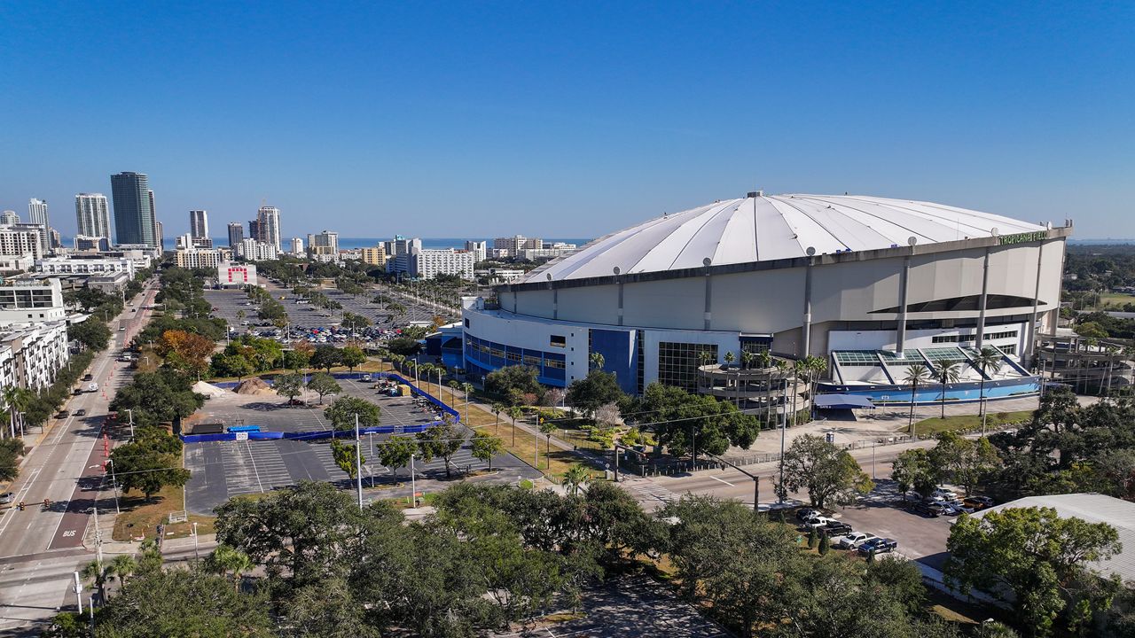The City of St. Petersburg released photos of Tropicana Field after the roof was repaired after being damaged during Hurricane Milton. (Courtesy: City of St. Petersburg)