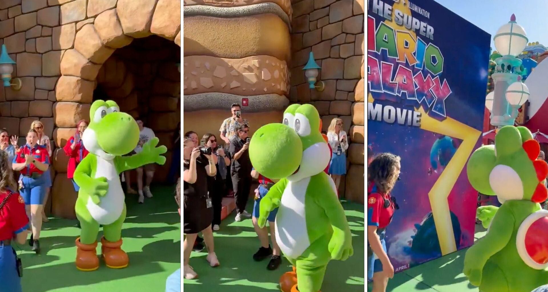 Yoshi arrives at Epic Universe