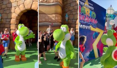Yoshi arrives at Epic Universe