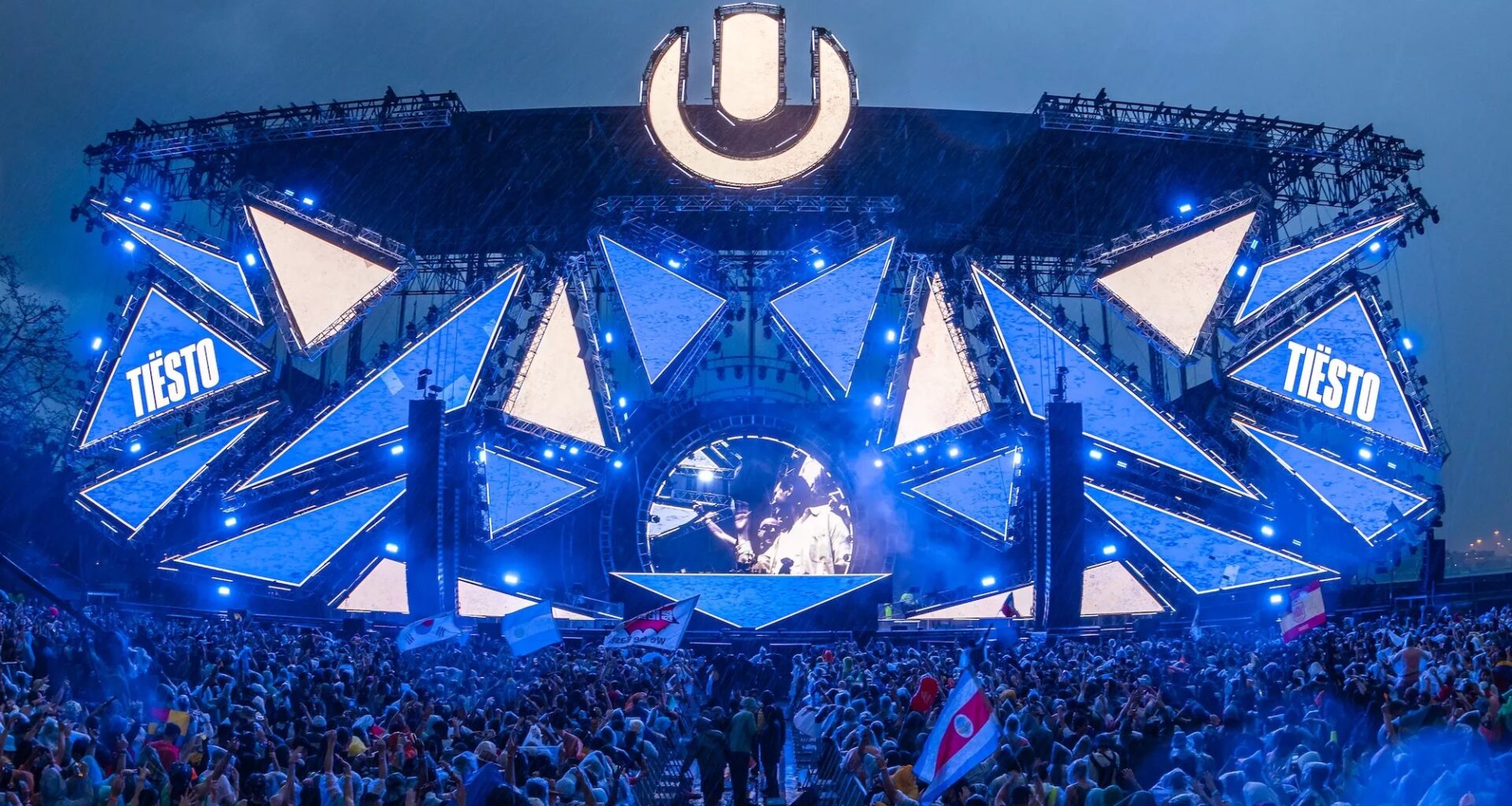 Photo of the main stage at Ultra Music Festival in Miami.