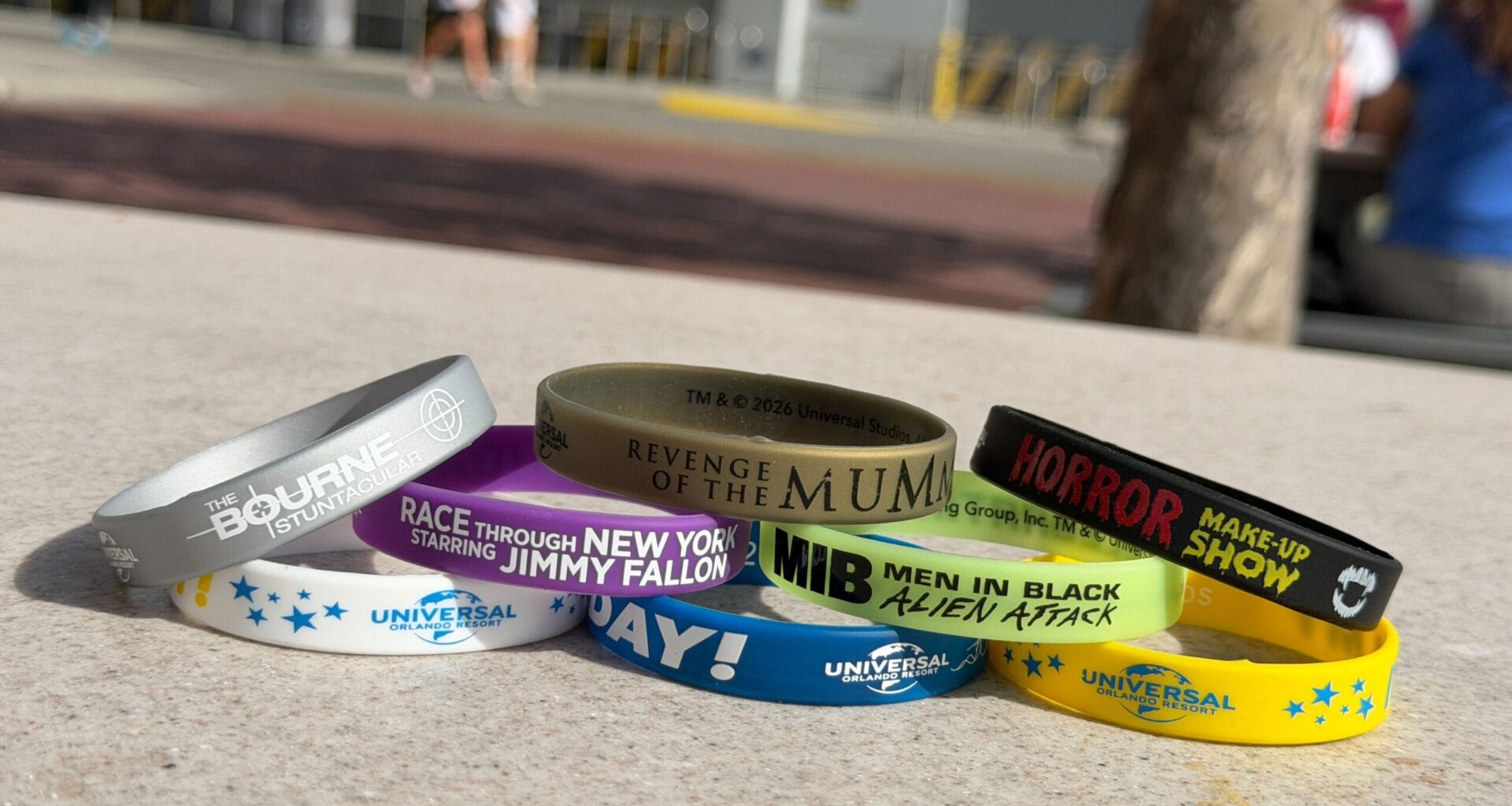 Universal Orlando Attraction Birthday & Celebration Wristbands