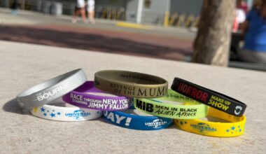 Universal Orlando Attraction Birthday & Celebration Wristbands