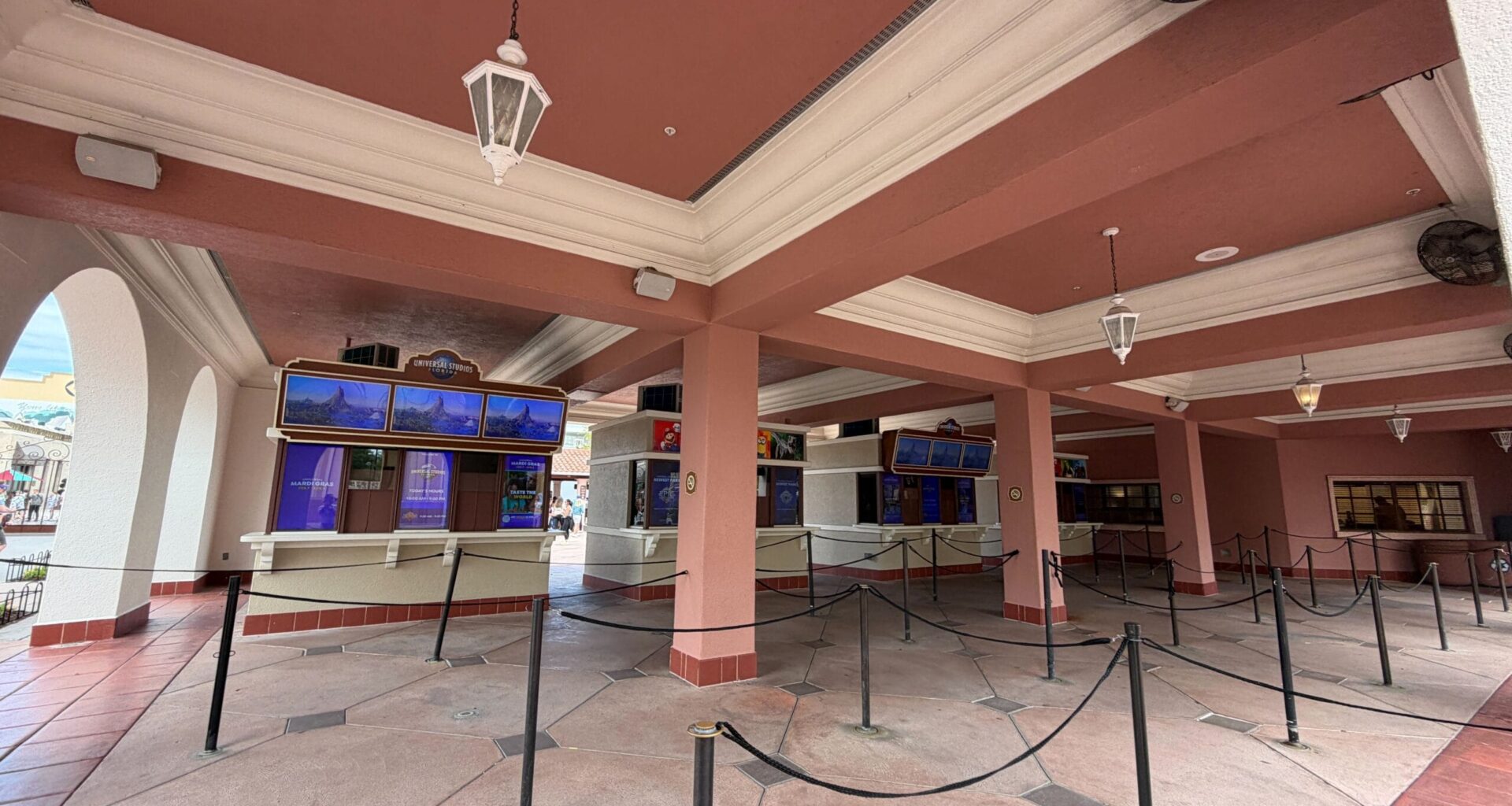 Ticket Booth Now Repainted at Universal Studios Florida