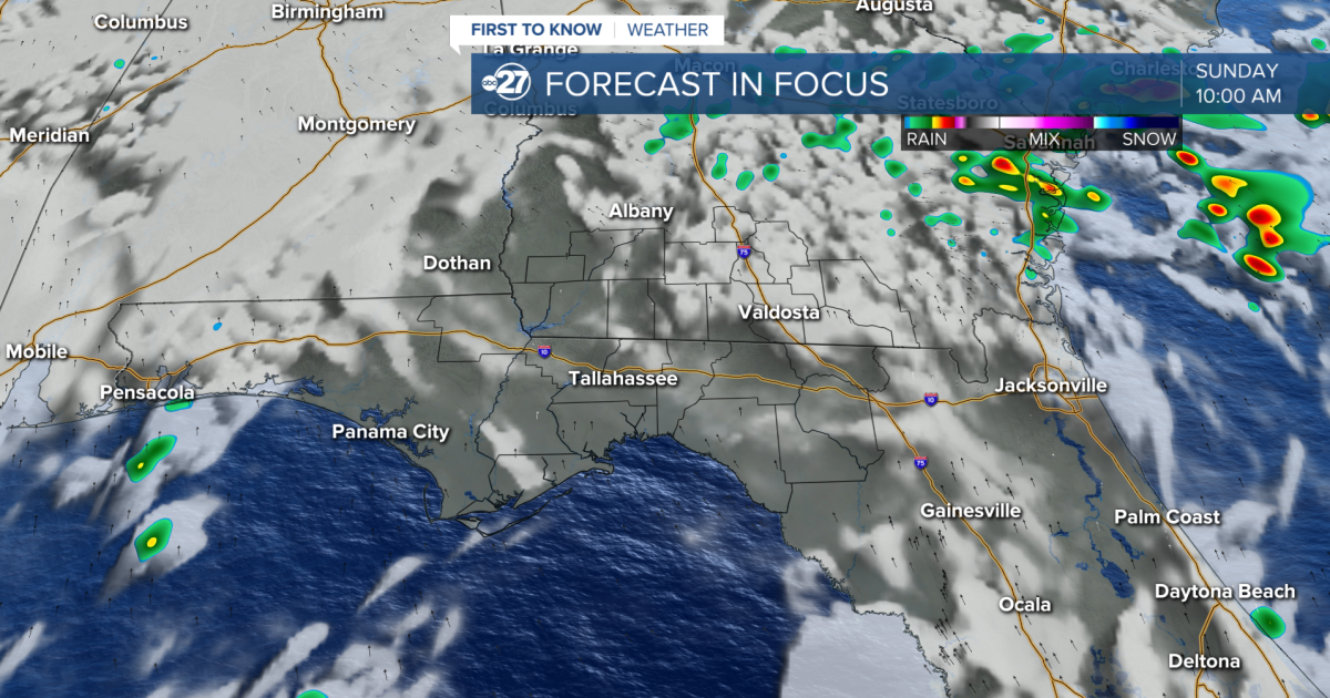 The clouds and warmth continue; showers approach Sunday