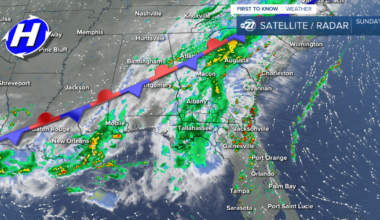 Isolated showers linger overnight