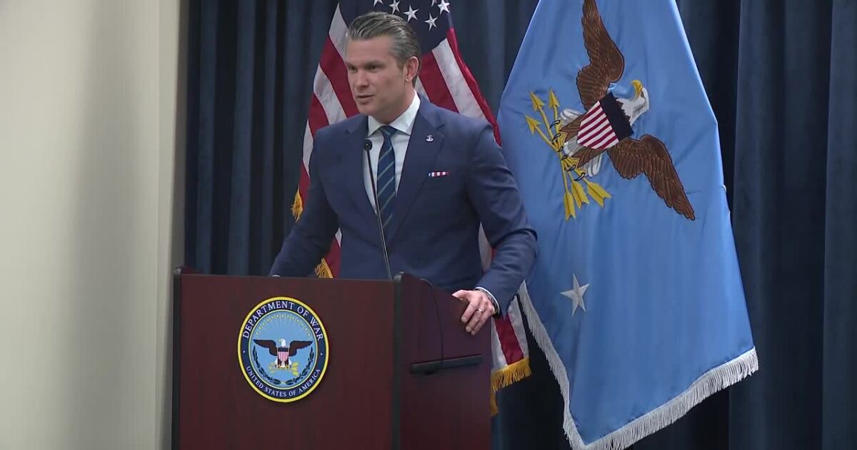 Secretary of War Pete Hegseth gave update on Iran conflict in Tampa