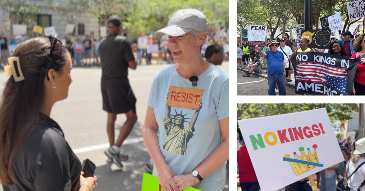 Hundreds march in Tampa 'No Kings' protest against the Trump administration