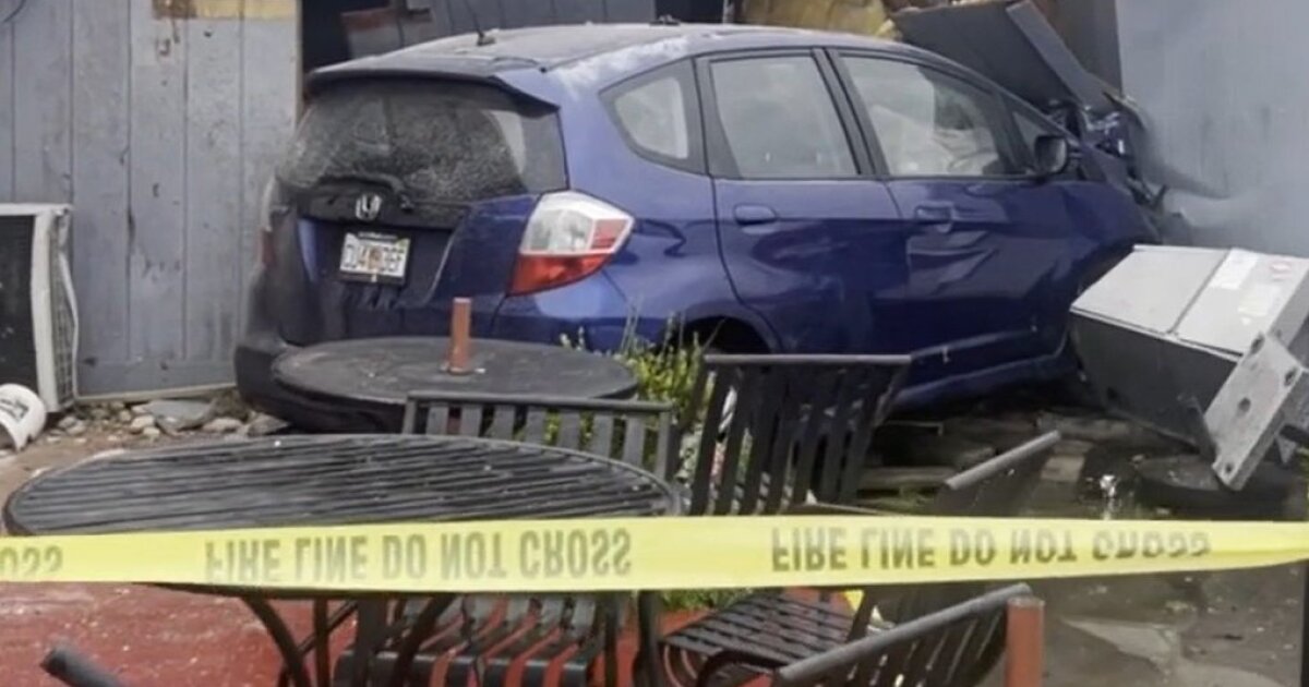 Driver loses control of car, crashes into local restaurant, injuring at least 2