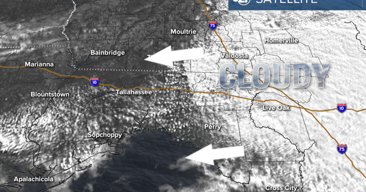 Growing clouds, just a few sprinkles