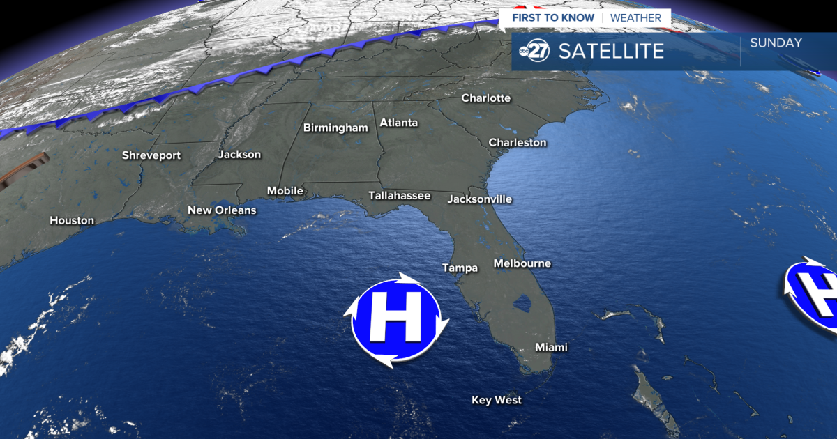 High pressure keeping the sunshine