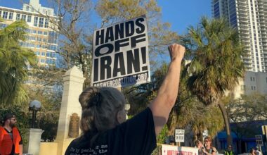 St. Pete protesters rally against U.S.-Israel strike on Iran