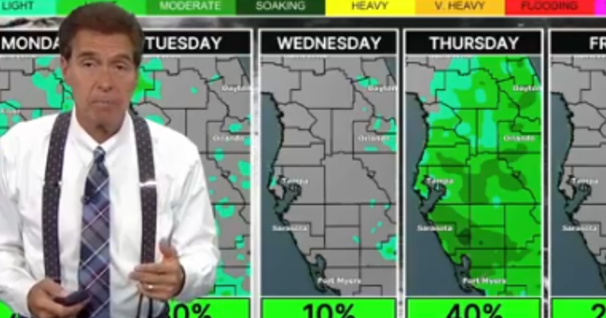 Some rain showers possible this week across Tampa Bay area