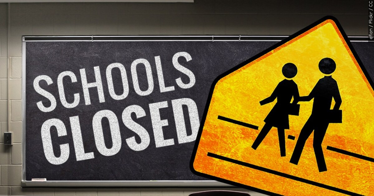 List of districts closing ahead of potential severe weather