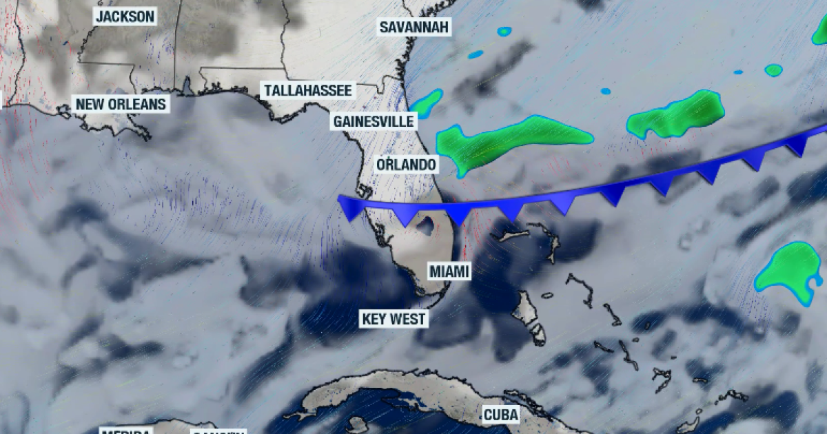 Cold front splits Florida's seasons